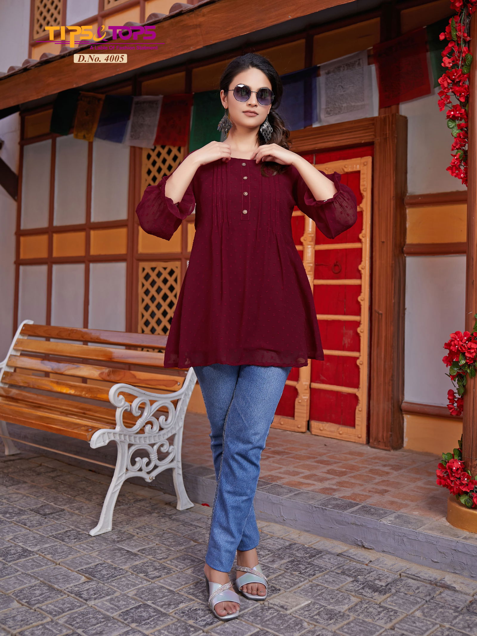 Instagirl Vol 4 By Tips Tops Georgette Designer Western Ladies Top Wholesale Shop In Surat